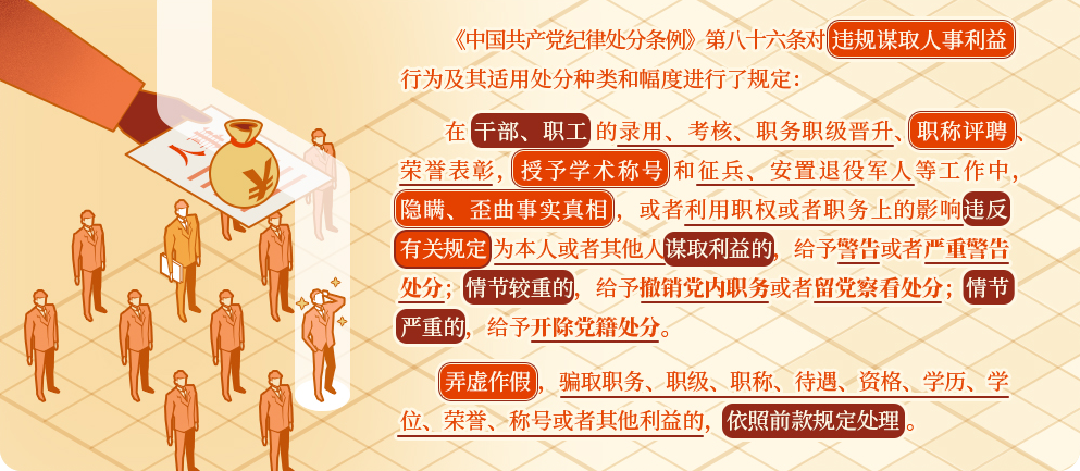 【黨紀(jì)學(xué)習(xí)】違規(guī)謀取人事利益的相關(guān)處分規(guī)定
